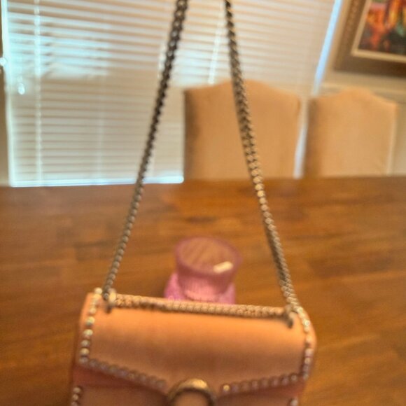 Pink Gucci Dionysus Suede Velvet Shoulder Bag Crystal - Picture 16 of 16